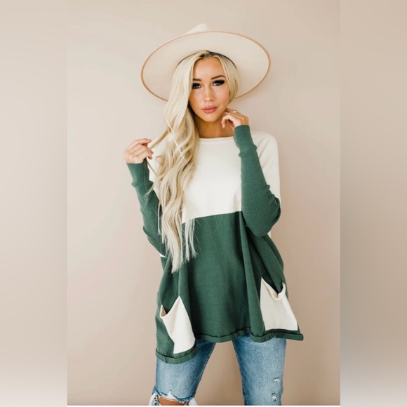 FEHRNVI Andi Sweater in Hunter Green :: Sz S/M - Picture 2 of 9